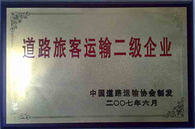 8-2007年道路運輸二級企業(yè)